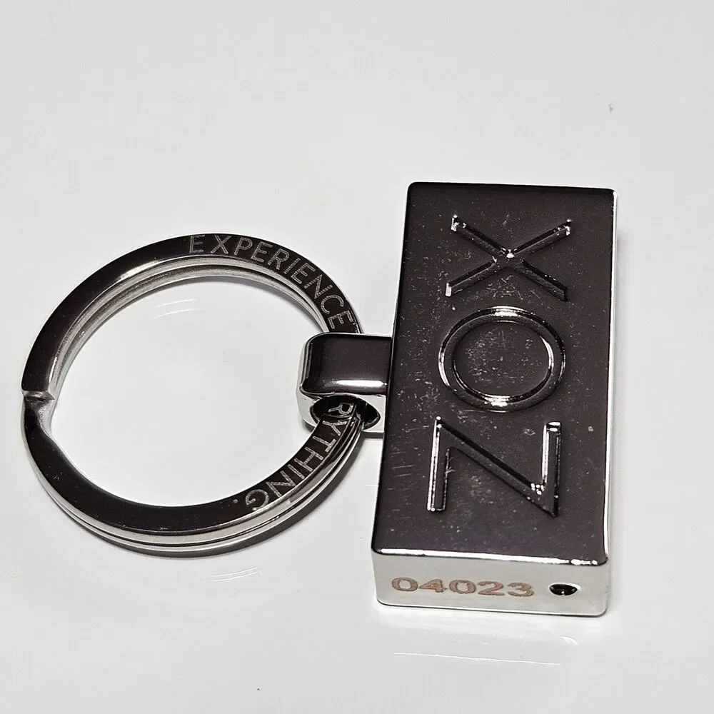 ZOX 'Experience Everything' Single Keychain Chrome metal VOX